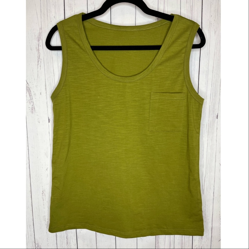 Women’s Size Small Olive Green Sleeveless Tank Top Casual